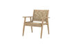 Miniatura Poltrona lounge da giardino in acacia FSC e polyrattan naturale Sorrento 3