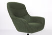 Miniatura Poltrona lounge girevole in tessuto verde Yuki 7