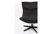 Miniatura Poltrona lounge in pelle PU nera John 6