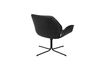 Miniatura Poltrona lounge in similpelle nera Nikki 11