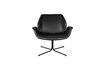 Miniatura Poltrona lounge in similpelle nera Nikki 13