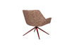 Miniatura Poltrona lounge in tessuto rosso Doulton 4