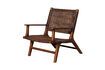 Miniatura Poltrona Otis in rattan marrone 7