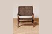 Miniatura Poltrona Otis in rattan marrone 4