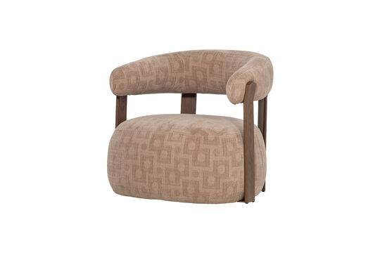 Guarda il profilo del prodotto poltrona struttura 3D tessuto sabbia Foon Poltrona struttura 3D tessuto sabbia Foon