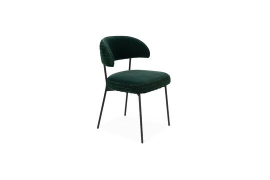 Poltrona Winner in velluto verde scuro