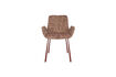 Miniatura Poltroncina da pranzo in tessuto rosso Brit 2