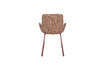 Miniatura Poltroncina da pranzo in tessuto rosso Brit 5