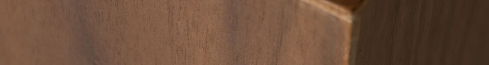 Materiali prima di tutto Porta-piante H 80 cm MDF Marrone ENID