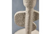 Miniatura Portacandela 20 cm Alluminio Beige Donna 3