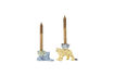 Miniatura Portacandela set di 2 in gres multicolore Rory 4