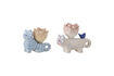 Miniatura Portacandele Set di 2 in Gres Multicolore Missy 1