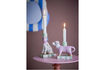 Miniatura Portacandele (Set di 2) in grès rosa Doglie 2