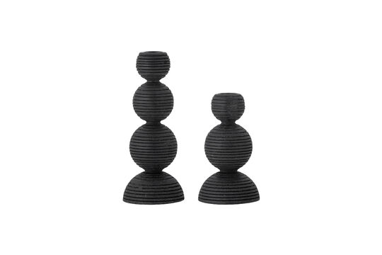 Guarda il profilo del prodotto portacandele set di 2 in pino nero Kipp Portacandele set di 2 in pino nero Kipp