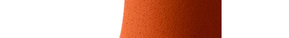 Materiali prima di tutto Portacandele spartan in alluminio arancione