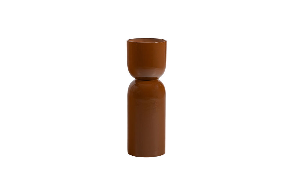 Elegante portapiante e vaso per fiori Design giocoso Metallo con finitura lucida A 95 cm x L 32 cm