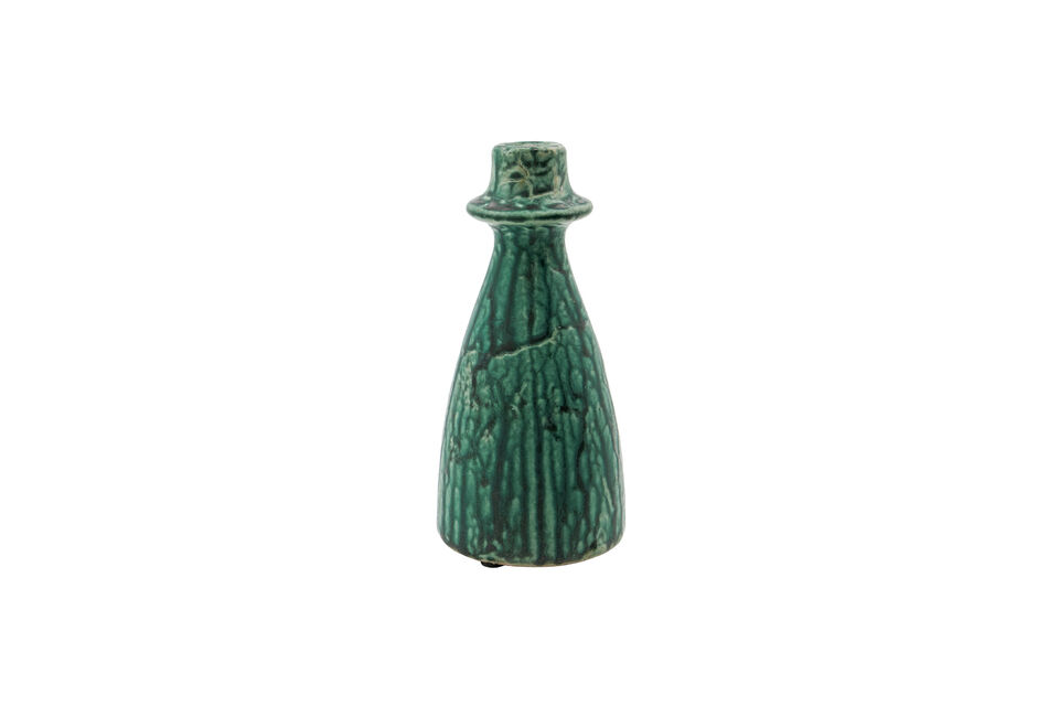 Portavelas 20 cm de terracota verde Kulu House Doctor