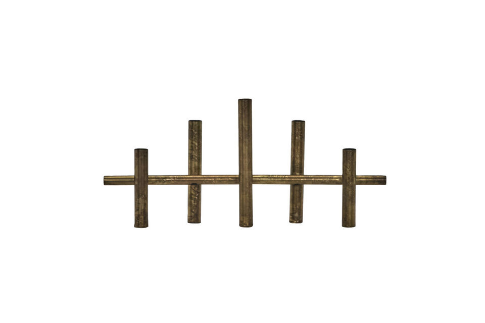 Portavelas 45 cm hierro latón antiguo HDMaxi45 House Doctor