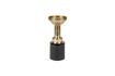Miniatura Portavelas de aluminio negro Glam 1