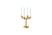 Miniatura Portavelas de aluminio reciclado dorado Drip 7