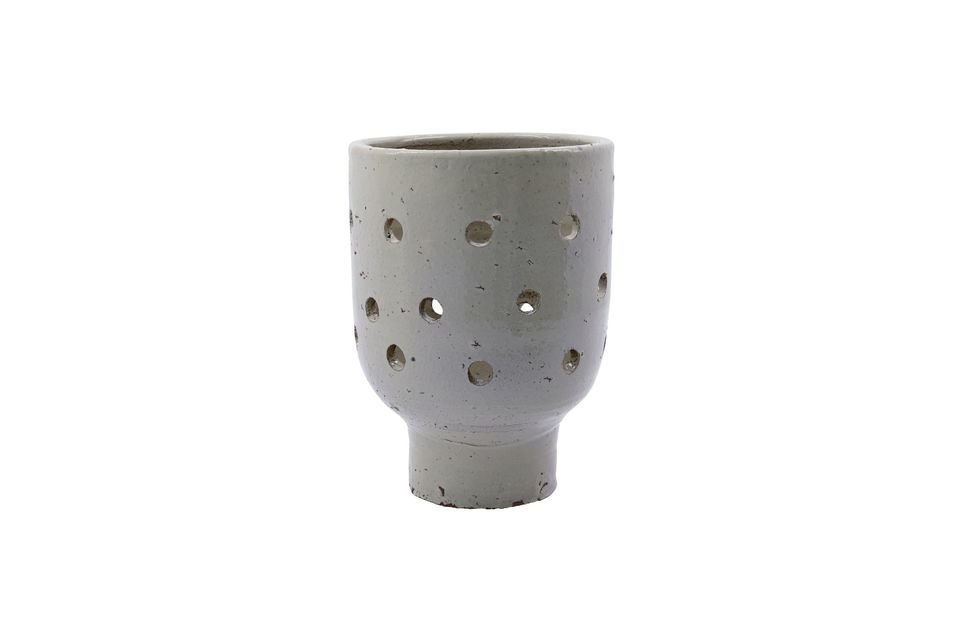 Portavelas de gres beige Artist House Doctor