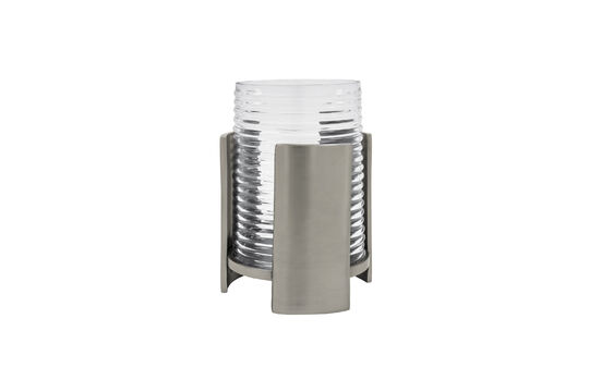 Ver el perfil del producto portavelas de vidrio y aluminio plateado HDIndie Portavelas de vidrio y aluminio plateado HDIndie