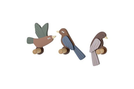 Porte-manteau en bois marron Lewi Détouré