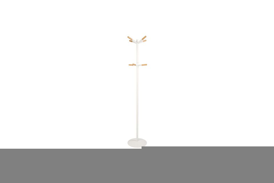 Porte-manteau en métal blanc Tip Zuiver