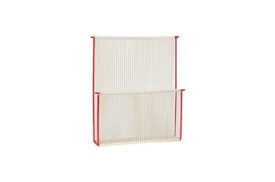 Porte-revues en coton beige String Wall