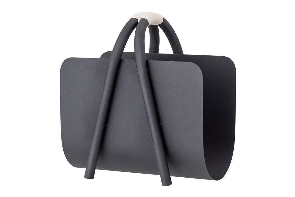 Porte-revues noir en métal Eton Bloomingville