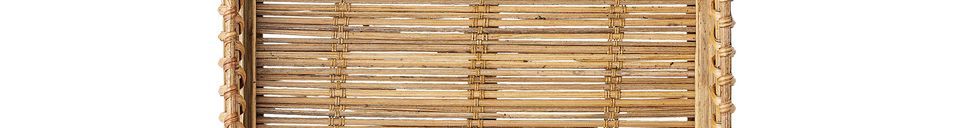 Mise en avant matière Porte-serviette Ecuvilly en bambou