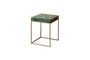 Miniature Porto green metal side table Clipped