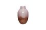 Miniature Posy pink and brown glass vase Clipped