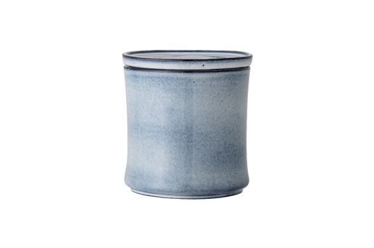 Pot à Couvercle bleu en grès Sandrine Détouré