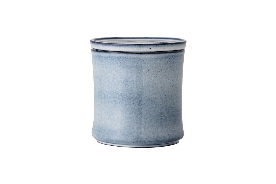 Pot à Couvercle bleu en grès Sandrine Bloomingville