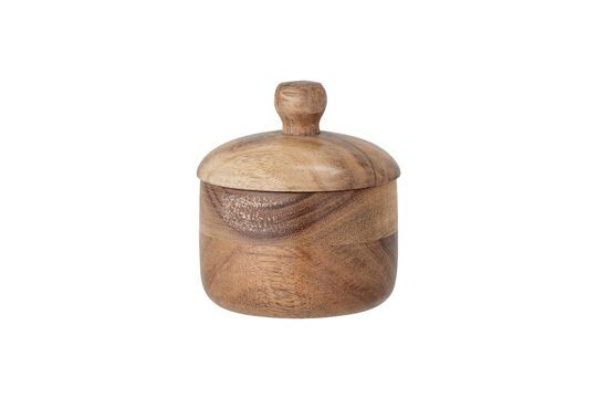 Pot avec couvercle en acacia nature Gael
