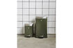 Miniature Poubelle 6 L en acier vert foncé HDSort 2