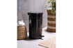 Miniature Poubelle à pédale 48 cm en fer noir HDSono 2