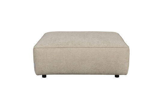 Pouf 1,5 posti in tessuto beige Hunter Foto ritagliata