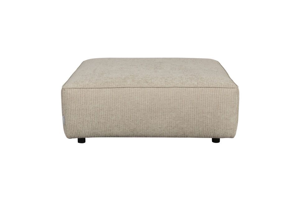 Pouf 1,5 posti in tessuto beige Hunter Zuiver
