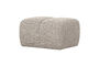 Miniatura Pouf 45x84x64 cm bouclé beige melange MOJO Clipped