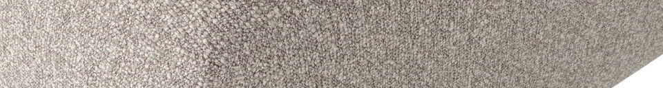 Descriptivo Materiales Pouf 45x84x64 cm bouclé beige melange MOJO