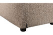 Miniature Pouf 46x91 cm tissu tissé brun chiné BAGGY 6