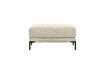 Miniatura Pouf 50 cm Tessuto Ciniglia Sabbia COUPLE 2