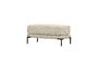 Miniature Pouf 50 cm Tissu Chenille Sable COUPLE Détouré