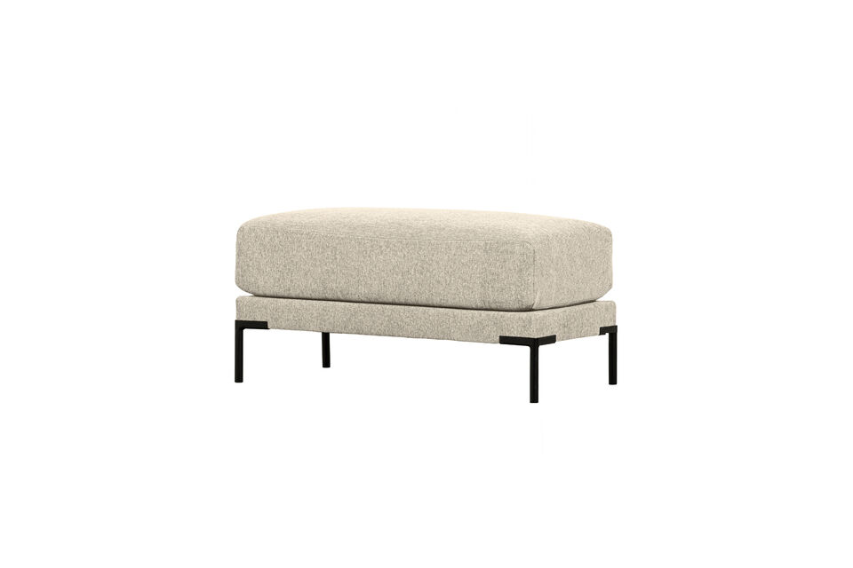 Pouf 50 cm Tissu Chenille Sable COUPLE Vtwonen