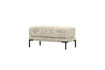 Miniature Pouf 50 cm Woven Chenille Sand COUPLE 1