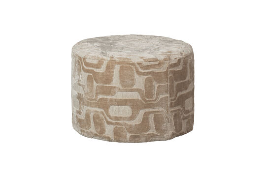 Pouf 60x43 cm Viskose Natur Yago