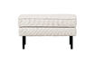 Miniature Pouf 84x54 cm bouclé naturel Rodeo 2
