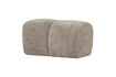 Miniatura Pouf 84x64 cm tela de pana arena oscura Mojo 1